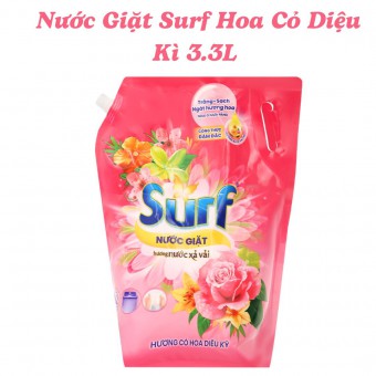 Nước Giặt Surf Hoa Cỏ Diệu Kì 3.3L (Hồng)